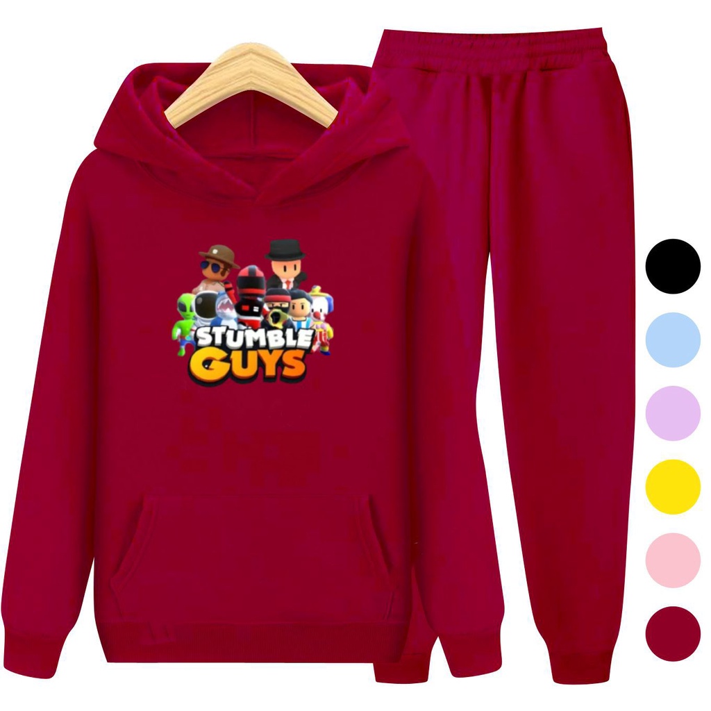 Setelan Anak Sweater Hoodie STUMBLE GUYS / Set Sweater Anak-Remaja Laki Laki Perempuan Size S, M, XL , XXL