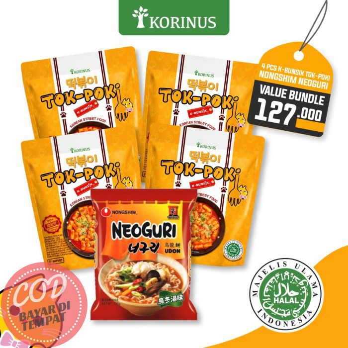 

Bayar di Tempat Paket Hemat 4 Tokpoki + Nongshim Neoguri udon Halal Korea Ready Stok