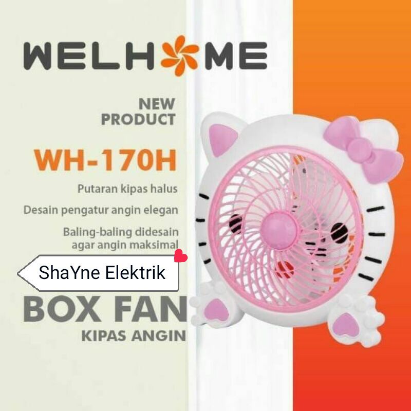 Kipas Angin Karakter WELHOME WH-170HP Hello Kitty MURAH