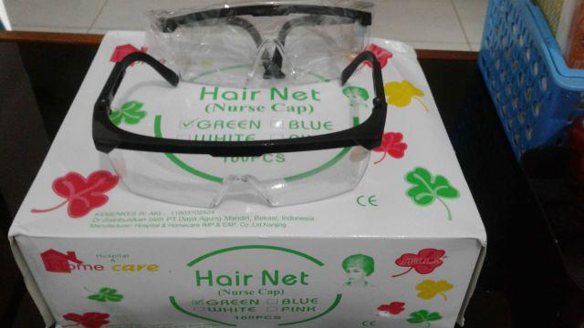 Kacamata Safety Bening / Clear Google List Hitam