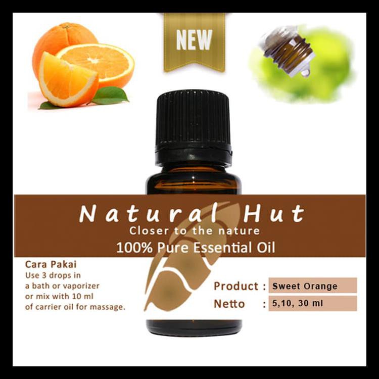 100% PURE ESSENTIAL OIL (FOOD GRADE SWEET ORANGE) - 10ml KOMPLIT