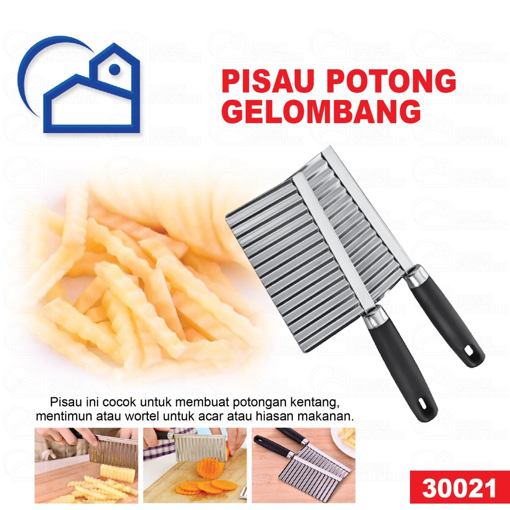 Pisau Gelombang Kentang Timun Wortel/Wave Slicer Knife 30021