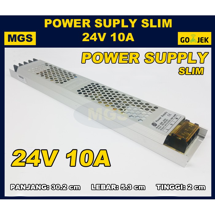 Power Supply Switching 24V 10A Slim