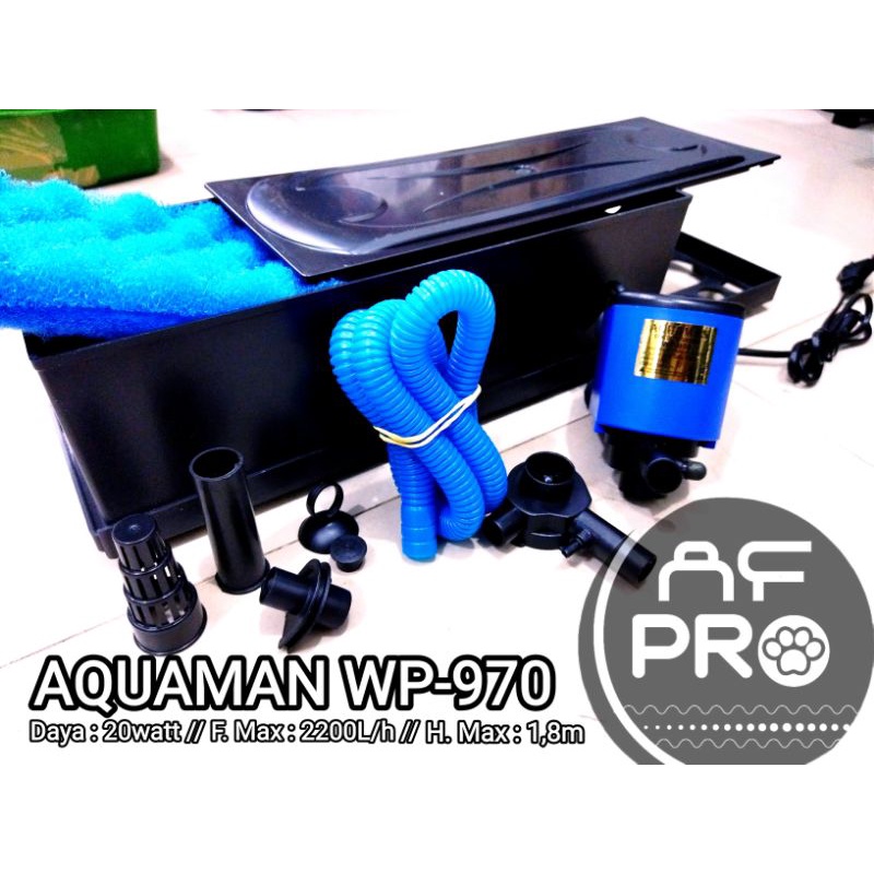 PROMO MURAH Pompa Aquarium Filter Box AQUAMAN WP 970