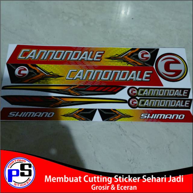 Frame Sticker Decal Sepeda Cannondale