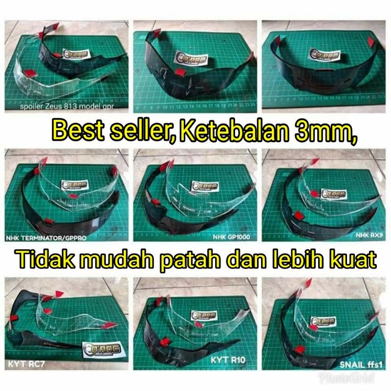 Spoiler all brand helm / spoiler helm / spoiler semua merk helm