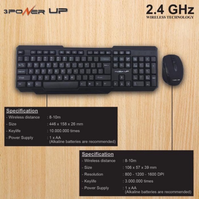 Keyboard-Mouse Wireless PowerUp ( ChromaAir )