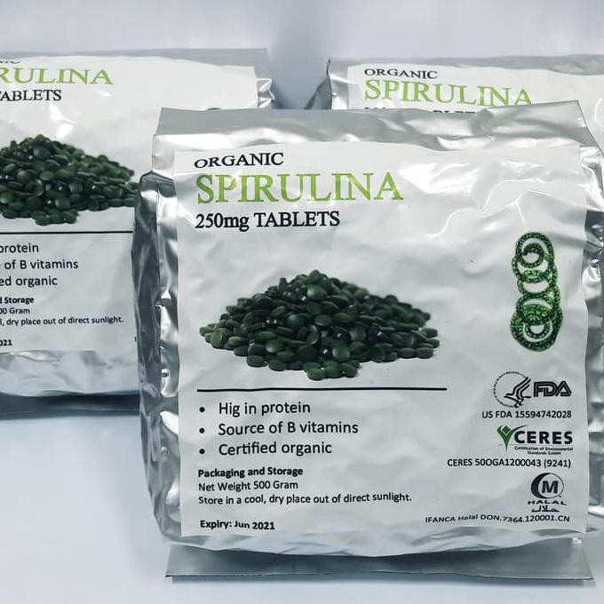 

Spirulina Tablet 500gr, Spirulina Organic Tablet 500gr