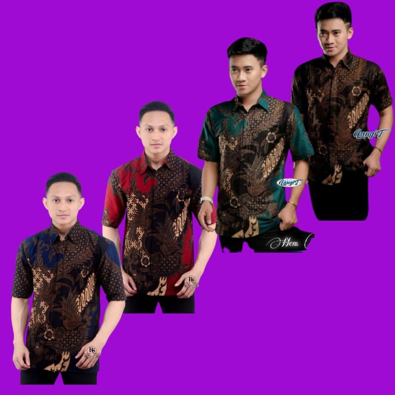 kemeja hem batik motif maesa m l xl xxl