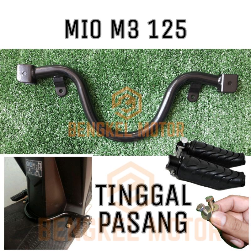 PIJAKAN KAKI BASTEP FOOTSTEP DEPAN MIO M3 125 FULLSET TINGGAL PASANG