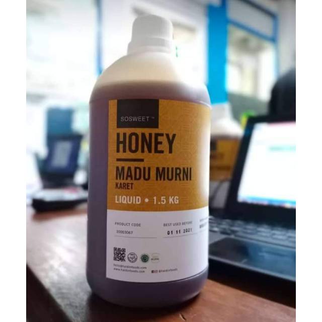 

⭐⭐⭐⭐⭐MADU MURNI 100% HEVEA 1,5KG.DARI HALDIN FOODS