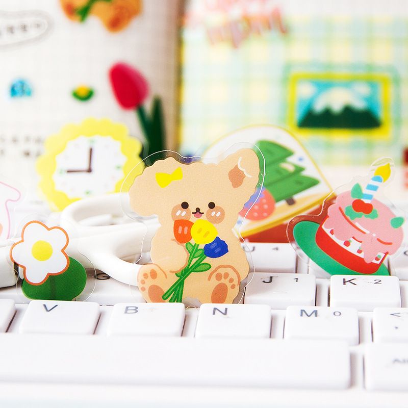 

Stiker PVC / Stiker Transparant Lucu / Stiker Untuk Dekorasi Scrapbook Jurnal Diary Hp Laptop Tumblr