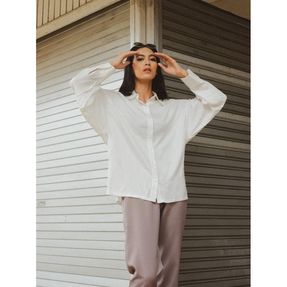 THENBLANK | Loose Shirt Broken White - S