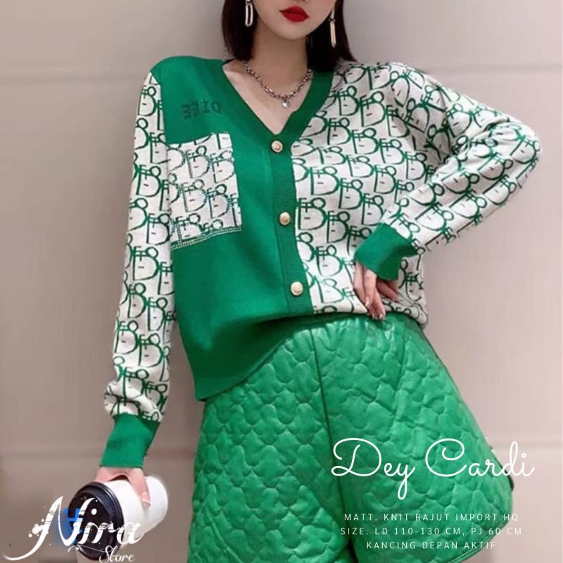 Cardigan Wanita Kekinian Dey Rajut Jumbo