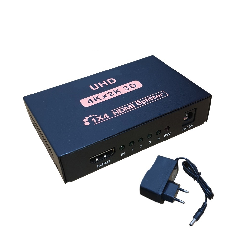 Splitter HDMI 4 Port Support 4K Full HD 3D