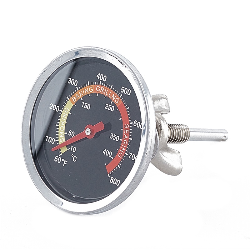 Termometer Pengukur Suhu Panggangan BBQ Bahan Stainless Steel 10-400℃