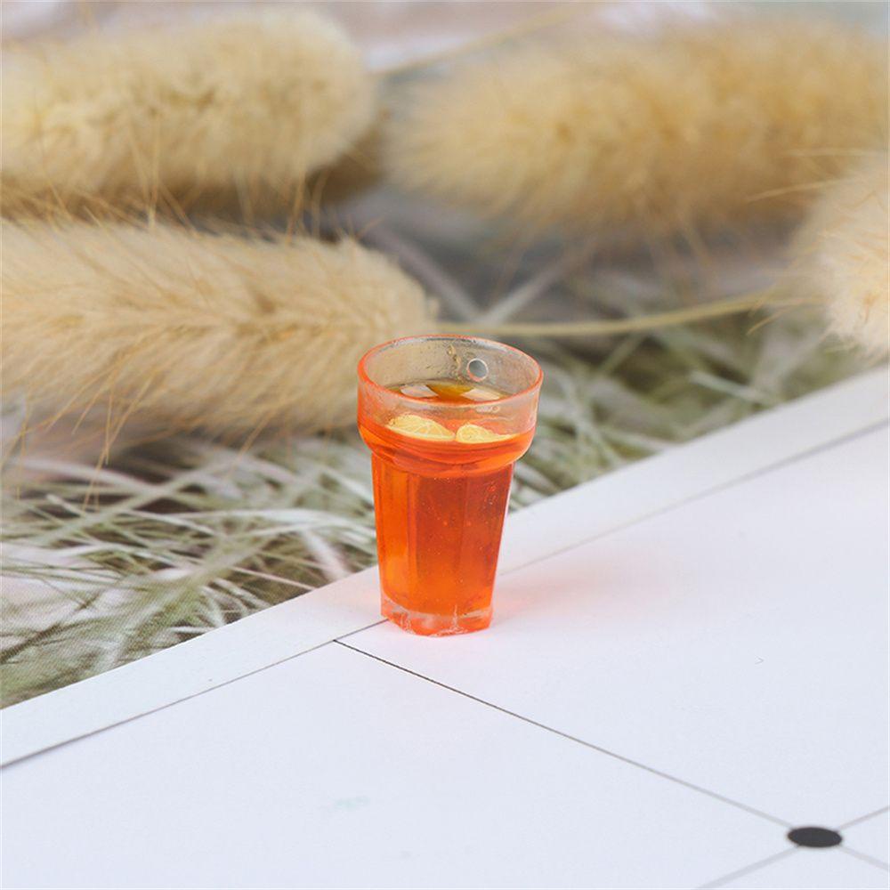 Lanfy Simulasi Makanan Lemon Teh DIY Craft Mini Decor Model Mainan Klasik Mainan Dekorasi Adegan Rumah Mainan Minuman Model Mainan