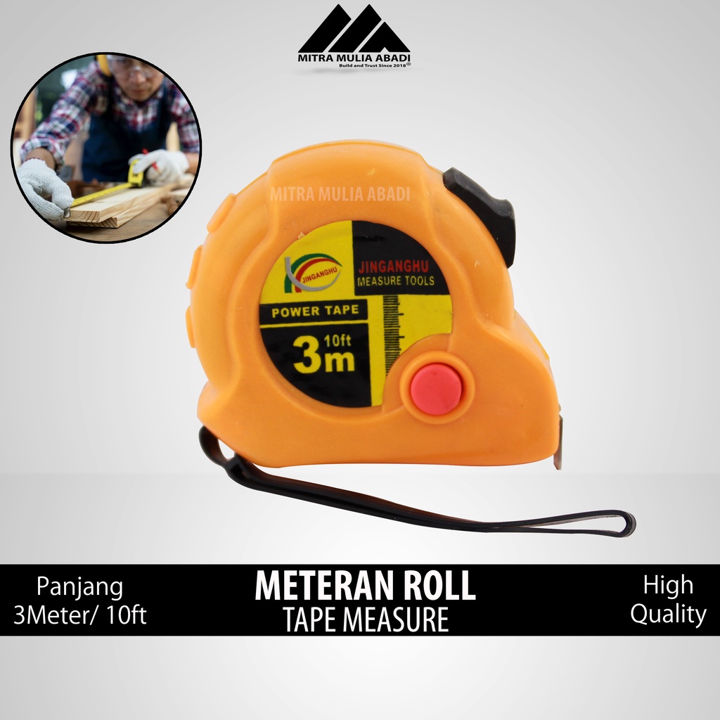 Meteran 3 Meter Murah | Meteran Tukang Bangunan Tape Measuring