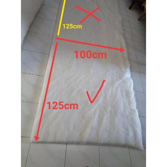 Tidak Diragukan.. Dakron Lembaran Eceran Harga Ringan (4oz, 6oz, 8oz)