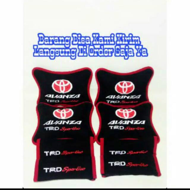 Bantal mobil Avanza Headrest mobil TRD Sportivo aksesoris mobil