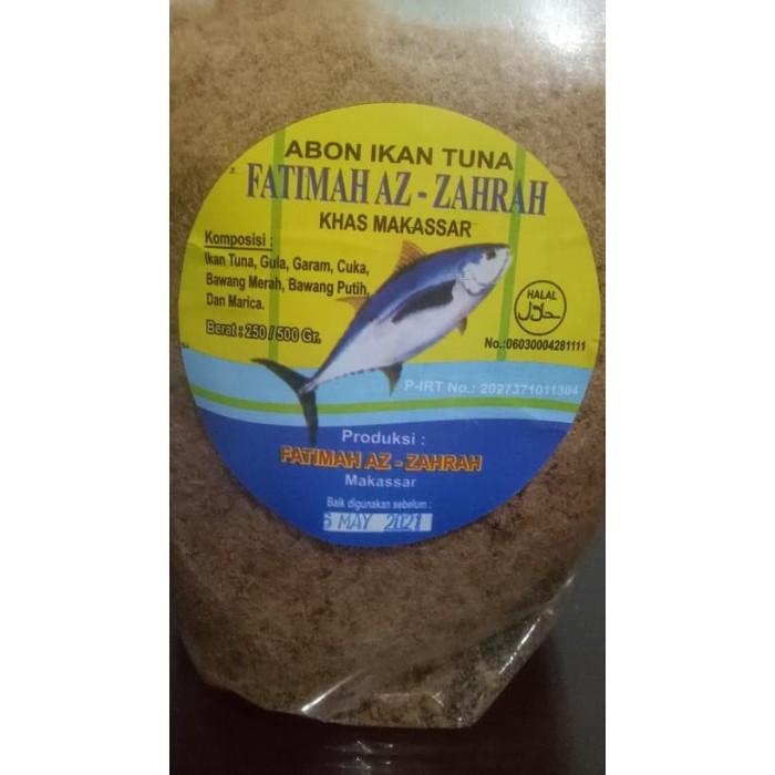 

Abon ikan tuna Makassar Fatimah Azzahrah