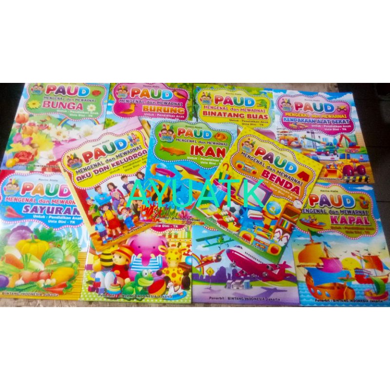 

Buku Mewarnai Untuk Anak PAUD & TK full color ( BISA COD)