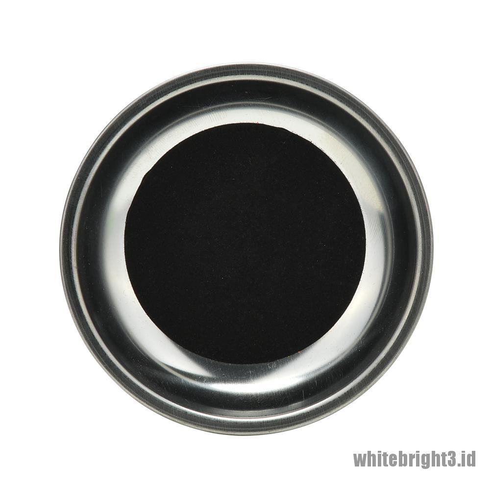 {white3} 1 Pcs Coin Through Glass Steel Cup Mat Magic Props Party Close-up Magic Trick