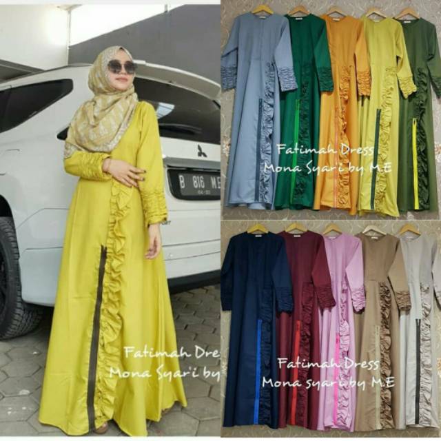Fatimah dress(bahan katun ima platinum)
Ld 110 pb 145