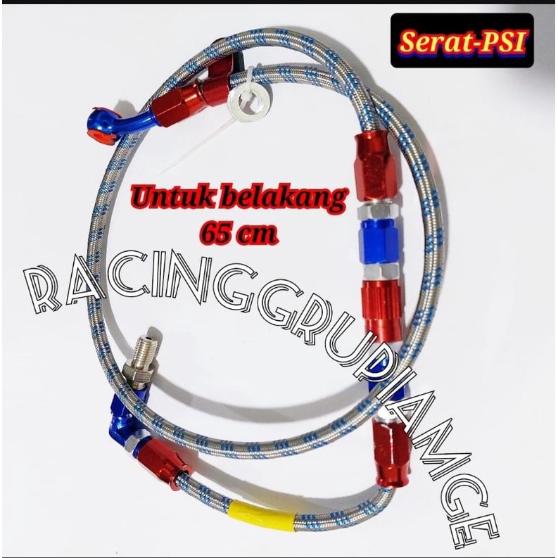 Selang Rem Belakang serat Psi / Kabel Rem Belakang Model Psi 65 Cm silver