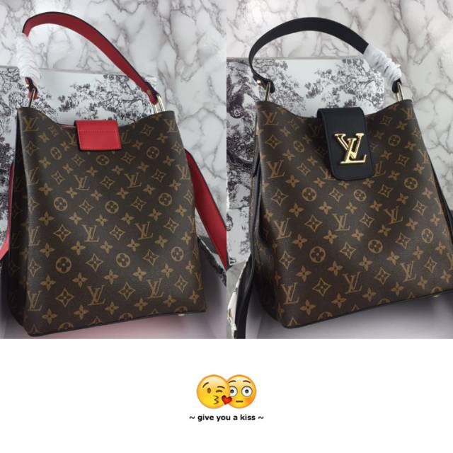 Lv Lockme Bucket M40518 / Tas Wanita / Mirror Quality