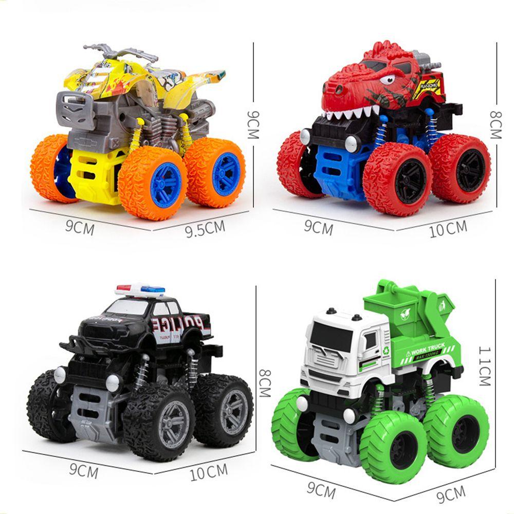 Needway   Inertia Mobil Mainan Model Kendaraan Set Dinosaurus Bayi Anak Kendaraan Off-road Mobil Polisi Mainan Kendaraan