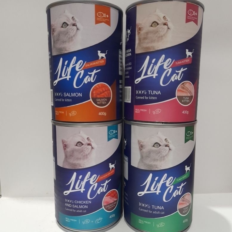 Life cat 400 gr makanan kucing wet food 400gr