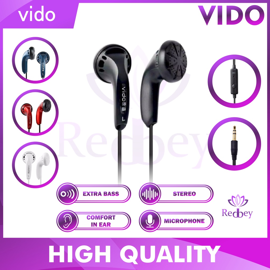 Earbud Vido headset original earphone Legend with mic