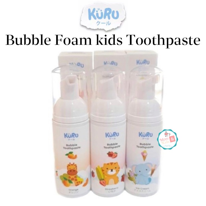 Kuru Bubble Foam Kids Toothpaste | Pasta Gigi Odol Busa Anak