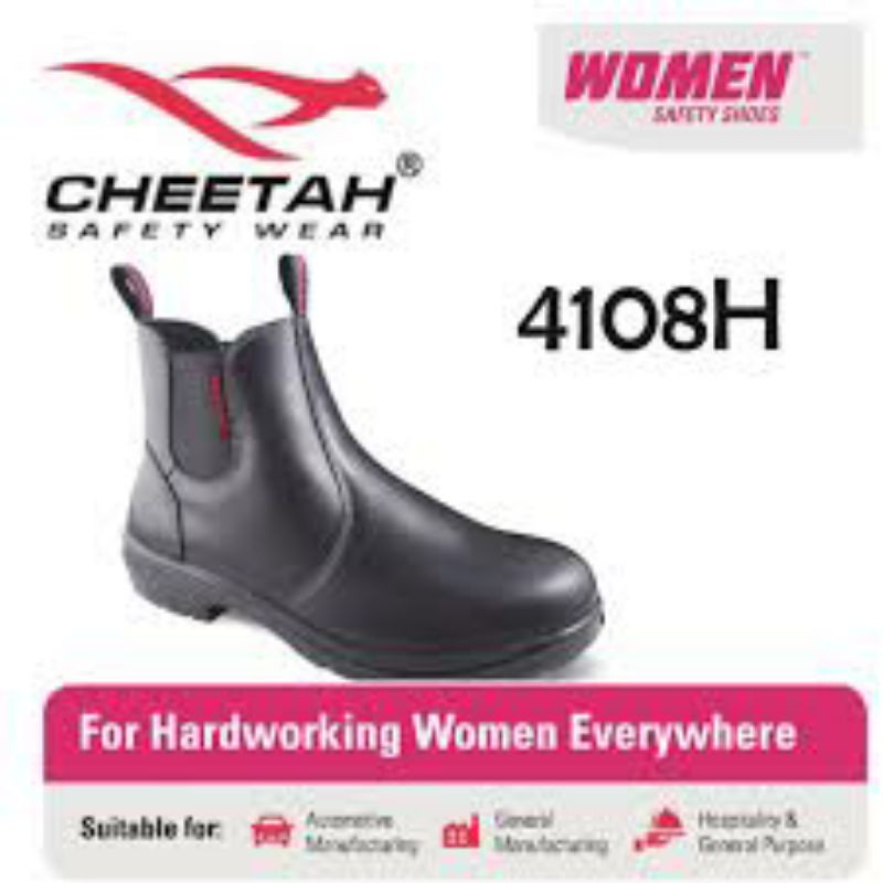 Sepatu Safety CHEETAH 4108 H Original /Safety Shoes Women Wanita Cewek