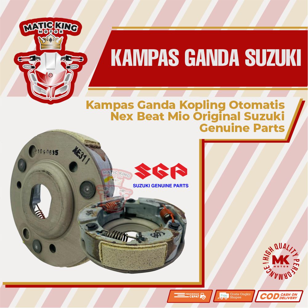 Kampas Ganda Kopling Otomatis Nex Beat Mio Original Suzuki Genuine  Parts