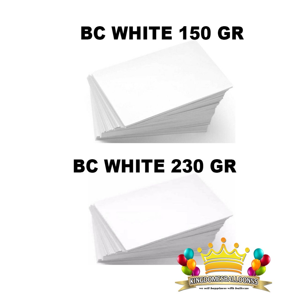 

KERTAS BC TIK PUTIH 150 GR, 230 GR A4 ISI 50 LEMBAR