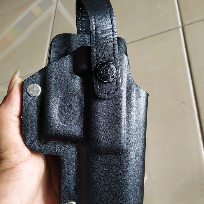 holster kulit hs hs9 polri murah