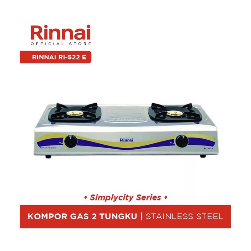 KOMPOR RINNAI 2 TUNGKU 522E
