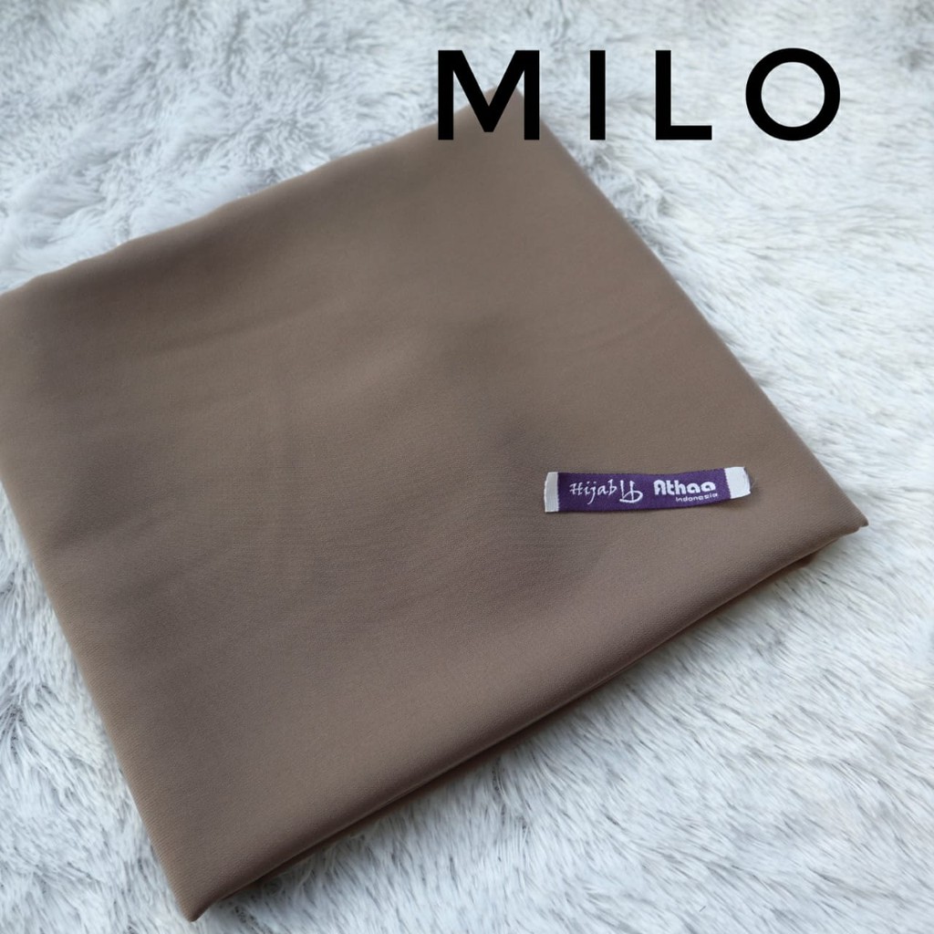 Jilbab Segiempat Wolfis / Khimar segi empat Wolfis Polos 120 x 120-120 Milo