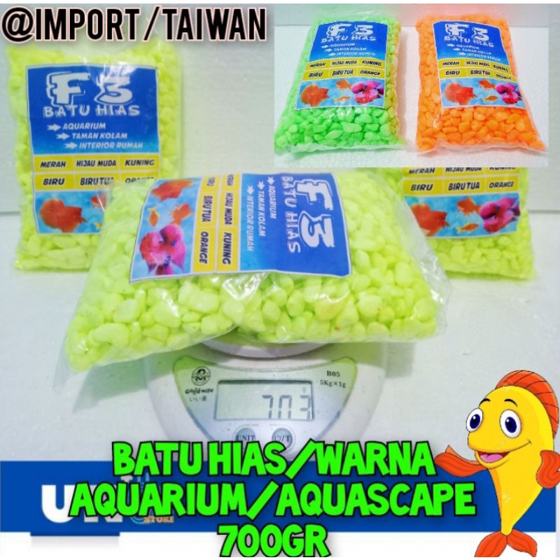 BATU HIAS/WARNA AQUARIUM REPACK 700gr IMPORT TAIWAN