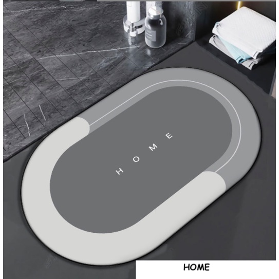 Keset Diatomite Bundar / Keset Kaki Anti Bau Nyerap Air Anti Bakteri / Keset Batu Kamar Mandi Keset Diatomite Keset Kaki Serap Air Anti Slip