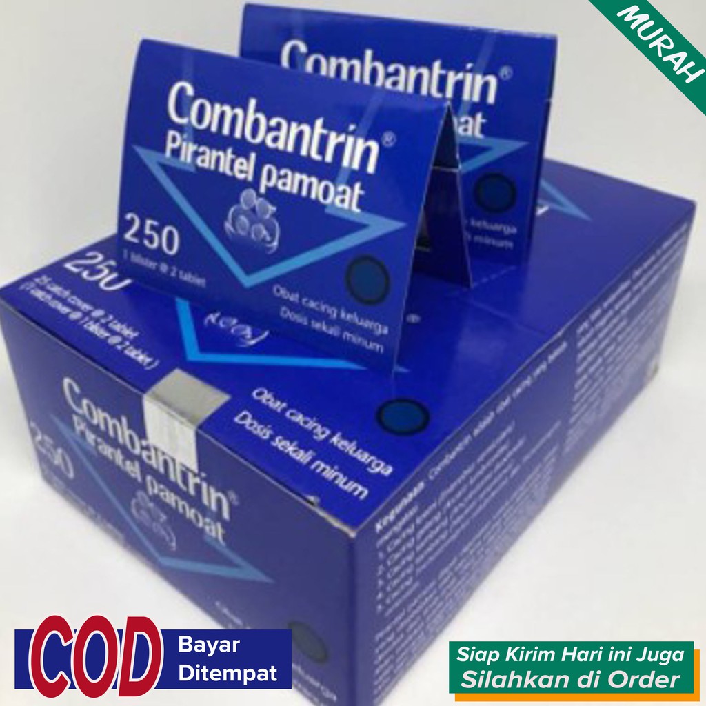 Obat cacing Dewasa AMPUH Obat Kremi Dewasa AMPUH ~ Combantrin 250Mg Tablet