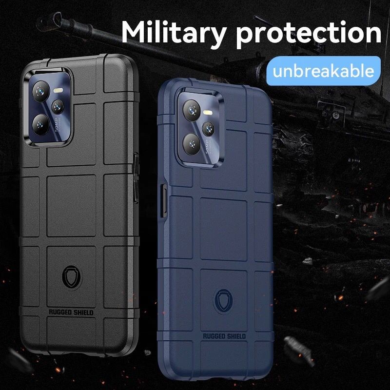 REALME C35 / NARZO 50A PRIME RUGGED SHIELD MILITARY PREMIUM CASE SOFTCASE COVER SILICONE SOFT CASE