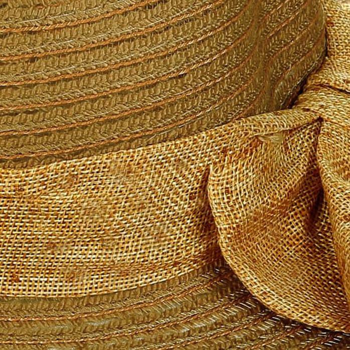 Topi Wanita / Topi Pantai / Topi Besar Bahan Rotan - Putih Gading