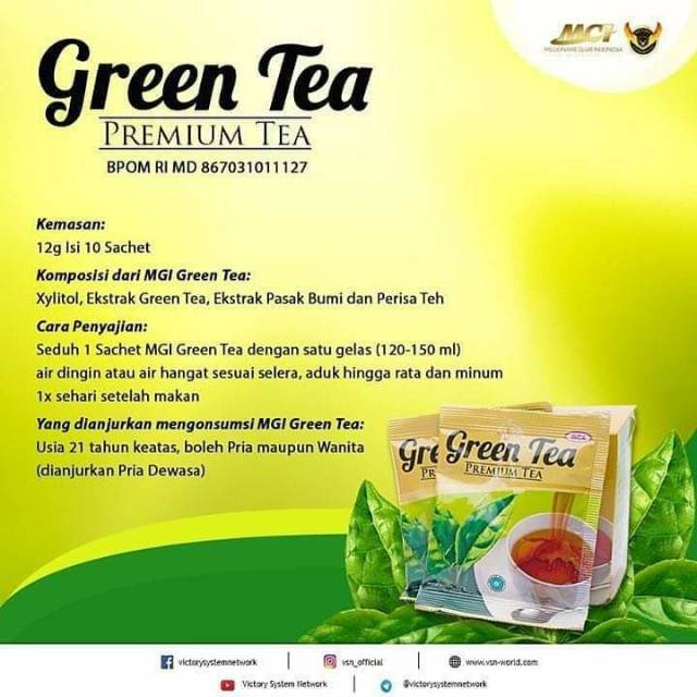 Green Tea Ori Mci Untuk Pria 1 Sachet Indonesia