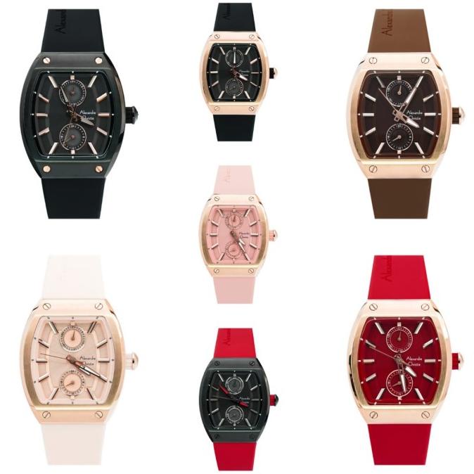 JAM TANGAN WANITA ALEXANDRE CHRISTIE AC 2944 / AC2944 RUBBER ORIGINAL Star Seller Termurah
