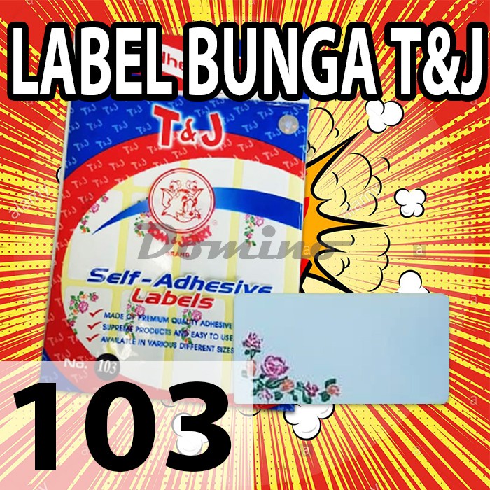 

Label Undangan 103 Bunga Stiker Nama Tom & Jerry kembang T&J Flower sticker Tom&Jerry