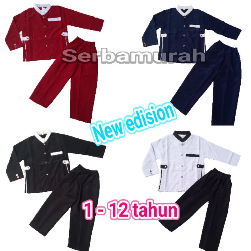 setelan jasko anak busana muslim anak laki-laki 1-12 tahun