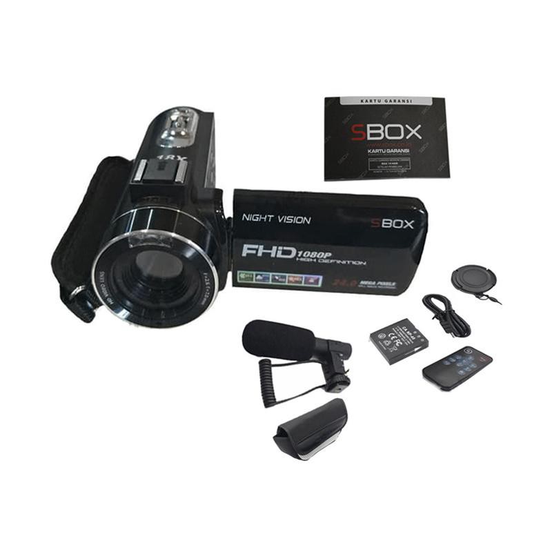 Handycam SBOX S530 Full HD 24.0MP - Camera Recorder Free Mic Garansi Resmi-1